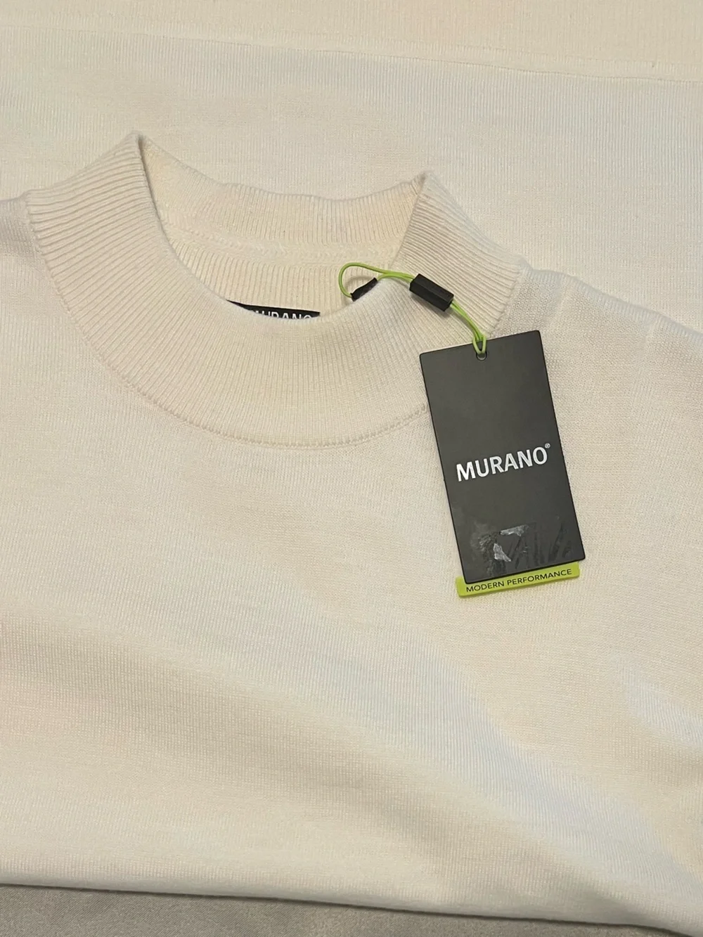 NWT $79 Murano Modern Performance Crewneck Sweater Men’s XL Ivory